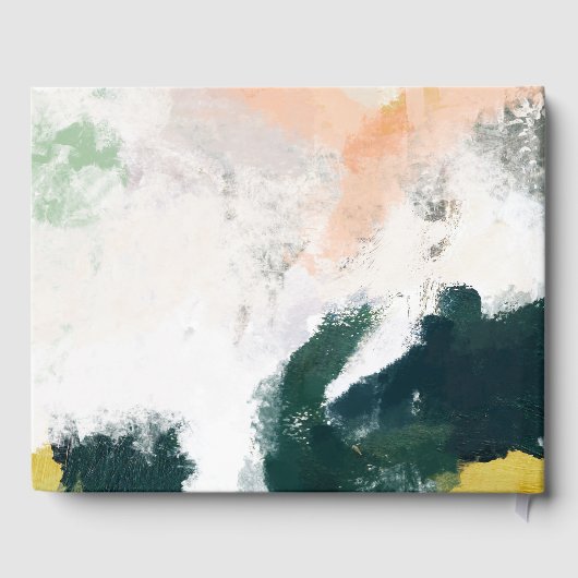 Livre d'invité Abstrait coloré Mariage (Verso)