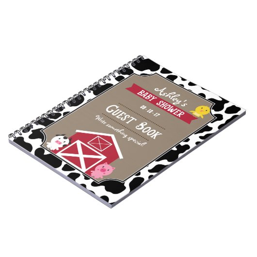 Livre d'invité - Animaux de ferme (Côté gauche)