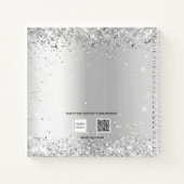 Livre d'invité baby shower argent nom (Dos)