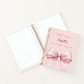 Livre d'invité Baby shower blush arc rose fille (Intérieur)