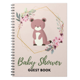 Livre d'invité Baby shower d'ours