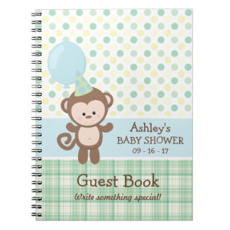 Livre d'invité baby shower - Singe