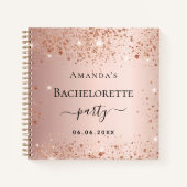 Livre d'invité bachelorette rose or (Devant)