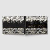 Livre d'invité Black Gold Silver Sparkle (Complet)