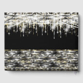 Livre d'invité Black Gold Silver Sparkle (Verso)