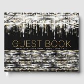 Livre d'invité Black Gold Silver Sparkle (Recto)