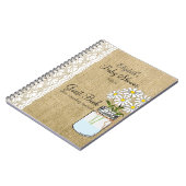 Livre d'invité blanc de baby shower de dentelle de (Côté gauche)