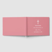 Livre d'invité Blush Pink Christening (Complet)