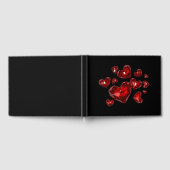 Livre d'invité - Coeurs bijoux rouges (Complet)