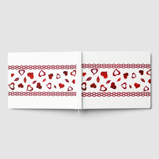 Livre d'invité - Coeurs rouges (Complet)