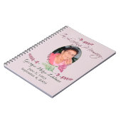 Livre d'invité commémoratif de lavande faite sur (Côté gauche)