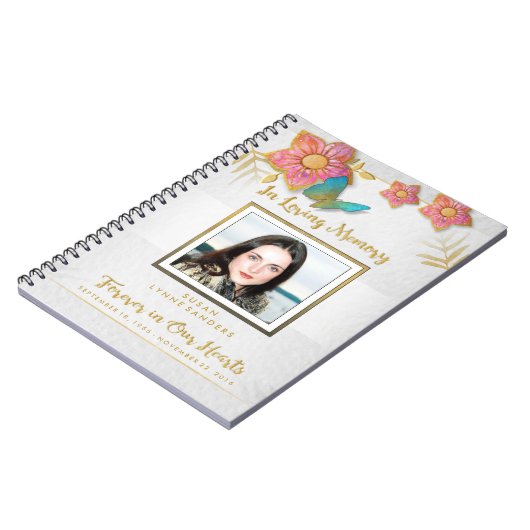 Livre d'invité commémoratif de mémoire de papillon (Côté gauche)