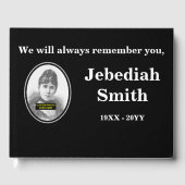 Livre d'invité commémoratif élégant et Customisé (Recto)