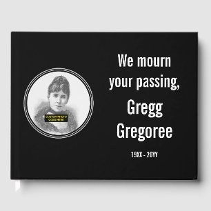 Livre d'invité commémoratif élégant et respectable