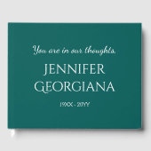 Livre d'invité commémoratif simple et basique (Recto)