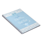 Livre d'invité de baby shower d'arc bleu d'image (Côté Droit)