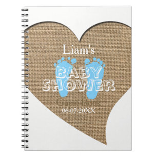 Livre d'invité de baby shower de garçon de toile
