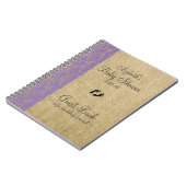 Livre d'invité de baby shower de lavande d'image (Côté gauche)