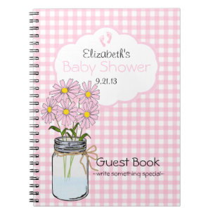 Livre d'invité de baby shower de pot de