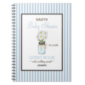 Livre d'invité de baby shower de pot de maçon de (Devant)