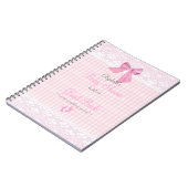 Livre d'invité de baby shower de rose d'image (Côté gauche)