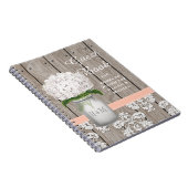 Livre d'invité de corail décoré d'un monogramme (Côté Droit)