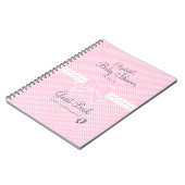 Livre d'invité de douche de ruban et d'Arc-Bébé (Côté gauche)