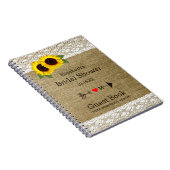 Livre d'invité de Fête de la mariée de dentelle de (Côté Droit)