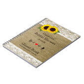 Livre d'invité de Fête de la mariée de dentelle de (Côté gauche)