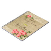 Livre d'invité de Fête de la mariée de toile de (Côté gauche)