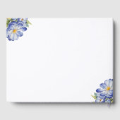 Livre d'invité de Fête des mariées élégant et mode (Verso)