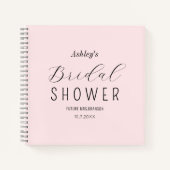 Livre d'invité de Fête des mariées rose vif (Devant)