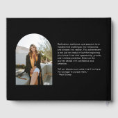 Livre d'invité de la fête de graduation de pic glo (Verso)