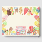 Livre d'invité de la fête de la crème glacée (Verso)