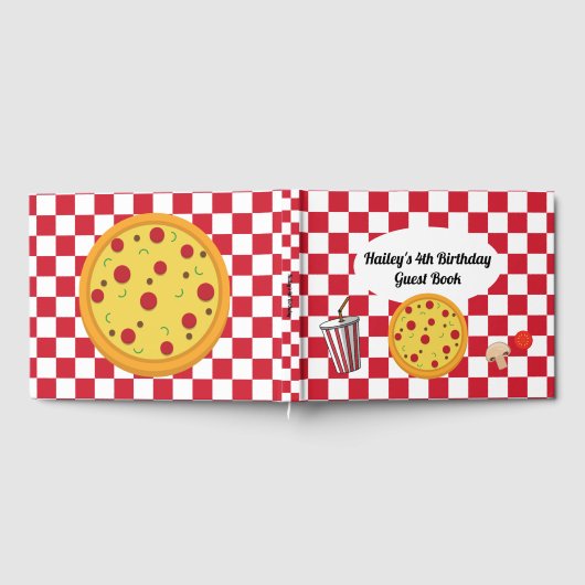 Livre d'invité de la fête de la pizza (Complet)