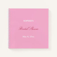 Livre d'invité de la Fête des mariées Pink Magenta
