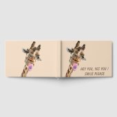 Livre d'invité de la Giraffe drôle - Texte personn (Complet)