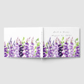 Livre d'invité de la lavande Mariage d'aquarelle v (Complet)