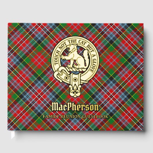 Livre d'invité de la Réunion de famille MacPherson (Recto)