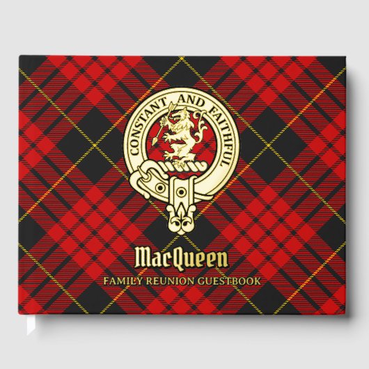 Livre d'invité de la Réunion de la famille MacQuee (Recto)