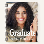 Livre d'invité de la soirée de graduation photo in (Devant)