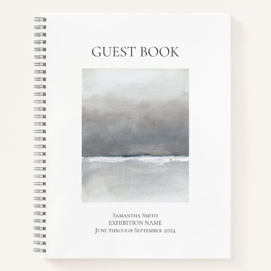 Livre d'invité de l'exposition d'art personnalisé (Devant)