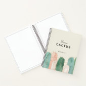 Livre d'invité de location de cactus rose et vert (Intérieur)