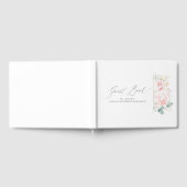 Livre d'invité de mariage rose floral (Complet)