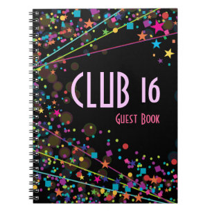 Livre d'invité de partie de club du bonbon 16 à