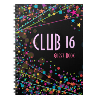 Livre d'invité de partie de club du bonbon 16 à