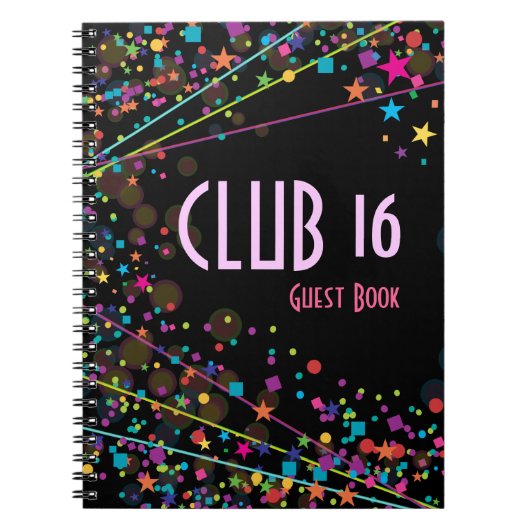 Livre d'invité de partie de club du bonbon 16 à (Devant)