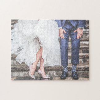 Livre d'invité de puzzle de mariage