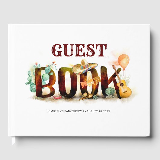 Livre d'invité de style mexicain pour toute occasi (Recto)