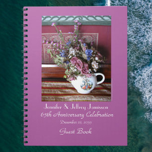 Livre d'invité du 65e anniversaire de la fête, thé